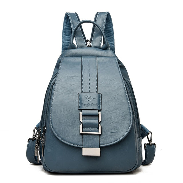 Women's leather backpack - Ada