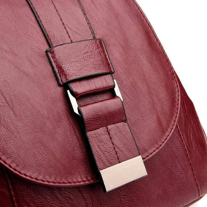 Women's leather backpack - Ada