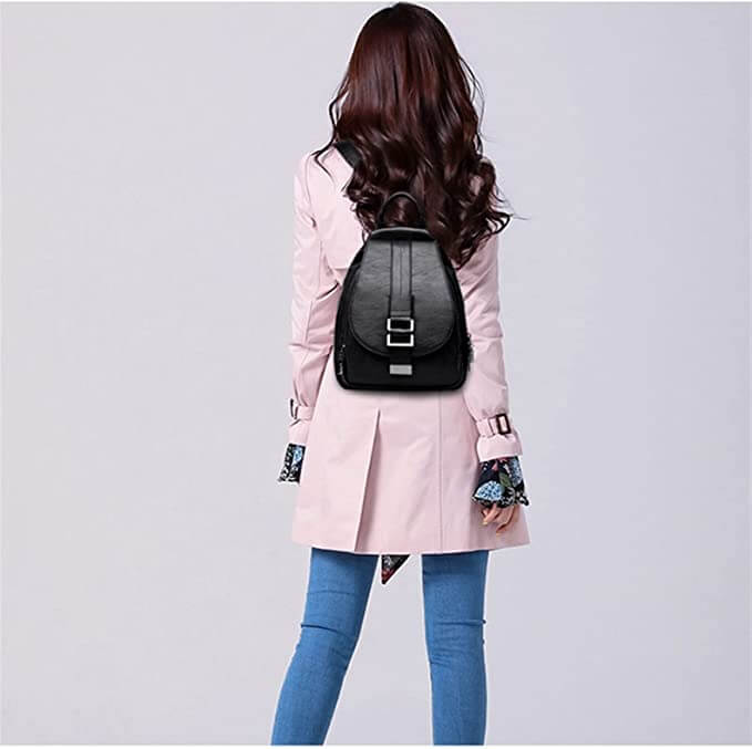 Women's leather backpack - Ada
