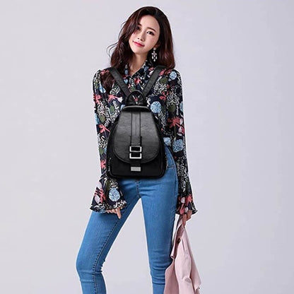 Women's leather backpack - Ada