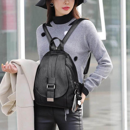 Women's leather backpack - Ada