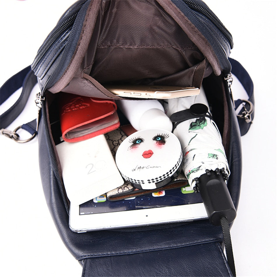 Women's leather backpack - Ada