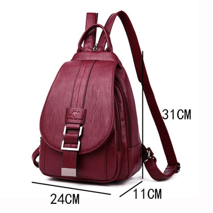 Women's leather backpack - Ada