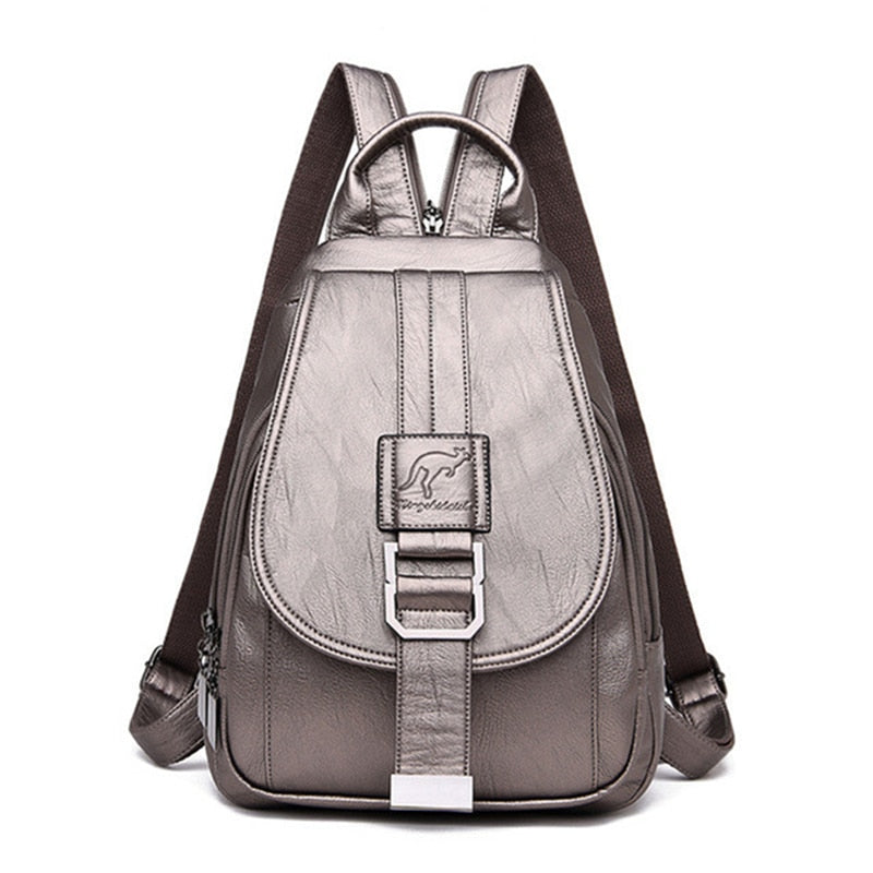 Women's leather backpack - Ada